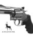 ASG Dan Wesson CO2 Revolver with silver finish and rubber grip, ideal for realistic shooting experience in India