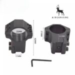 25.4mm Dovetail Rings 11mm Dovetail Rail High Profile Mount