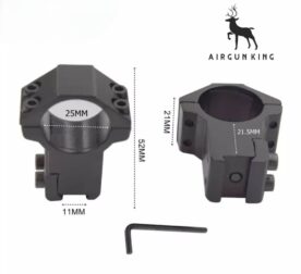 25.4mm Dovetail Rings 11mm Dovetail Rail High Profile Mount