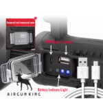 Alonefire 5000 Lumen High-Power Long-Distance LED Search Flashlight