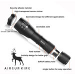 Alonefire G700 CREE LED XM-L T6 5000LM High power Zoom Flashlight