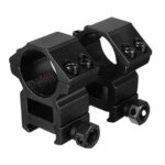 High Profile Scope Rings With Picatinny Weaver Rail Mount