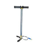 Airgunking black 3-stage PCP hand pump with pressure gauge and hose for airguns