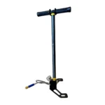 Airgun King 3 Stage Folding Spot Black PCP Hand Pump with Pressure Gauge and Metal Base Mount