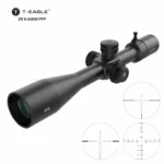 T-Eagle ZS 6-24X50 infrared illuminated FFP hunting scope with zero stop turrets and long-range reticle views