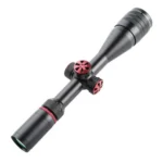 T-Eagle SR 3-9X40 infrared riflescope with shockproof design and wide field of view, featuring red accent tactical turrets