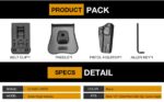 Tactical Finger Released OWB Plastic Holster for 1911 - Image 5