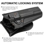 Tactical Finger Released OWB Plastic Holster for 1911 - Image 2