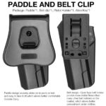 Tactical Finger Released OWB Plastic Holster for 1911 - Image 4