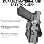 Plastic OWB Holster Compatible with Glock 17/19/26 Gen3-5/Glock 19X/Glock 44/Glock 45 MOS - Image 3