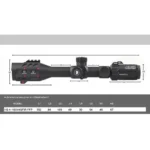 DISCOVERYOPT HS 4-16X44SFIR FFP-MOA Diameter:30MM Anti shock Optics Scopes - Image 3