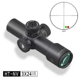 DISCOVERYOPT HT 3X24IR SFP-MOA ultrashort optics scope with illuminated SFP MOA reticle and 30MM tube