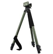 aluminum shooting tripod for hunting green lightweight portable