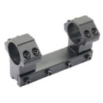 One-piece rifle scope mount with dual ring tactical design