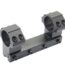 One-piece rifle scope mount with dual ring tactical design