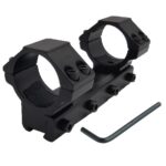 One-piece 11mm rifle scope mount with tactical ring design