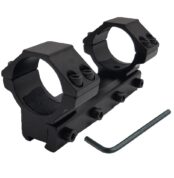 One-piece 11mm rifle scope mount with tactical ring design