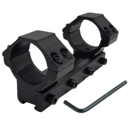 One-piece 11mm rifle scope mount with tactical ring design