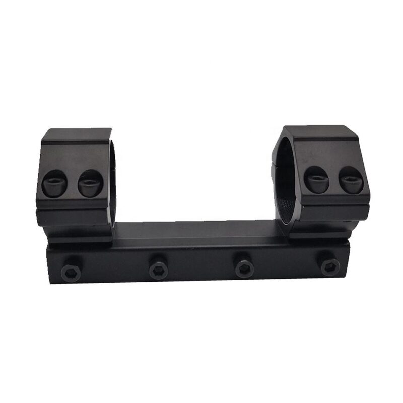 Aluminum scope mounting base for precision shooting optics