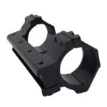 Tactical rifle optics mount with durable aluminum construction