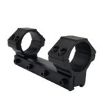 Precision scope ring mount for airgun and rifle shooting setups
