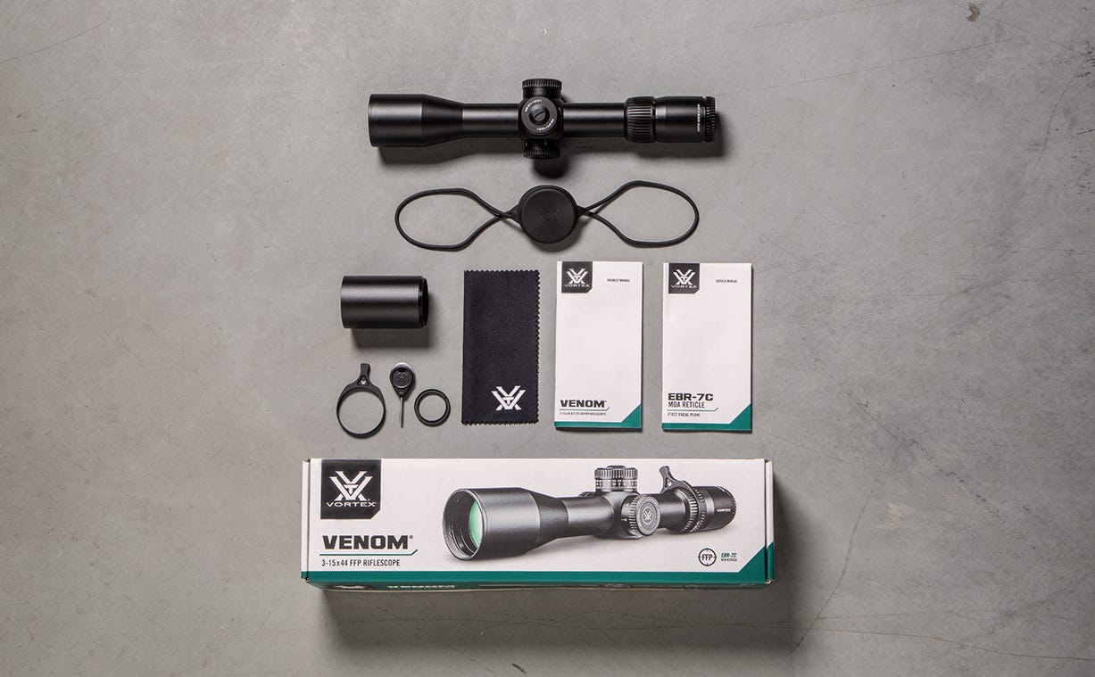 Vortex Venom 3-15x44 FFP Rifle Scope EBR-7C MOA