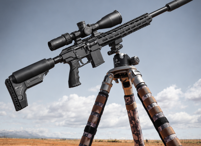 Precision Rifle on Tactical Tripod